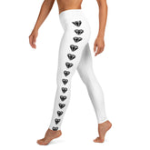 Diamond Wht Yoga Leggings